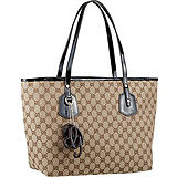 Gucci Heart Bit Canvas Large Tote