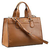Gucci Cognac Leather Work Bag